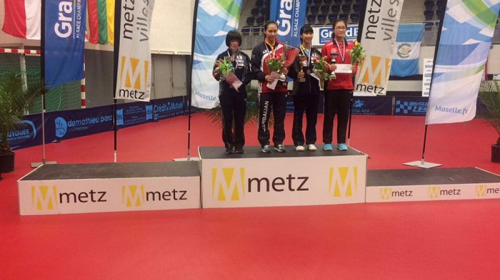 Azerbaijani female table tennis player wins gold at French Open 